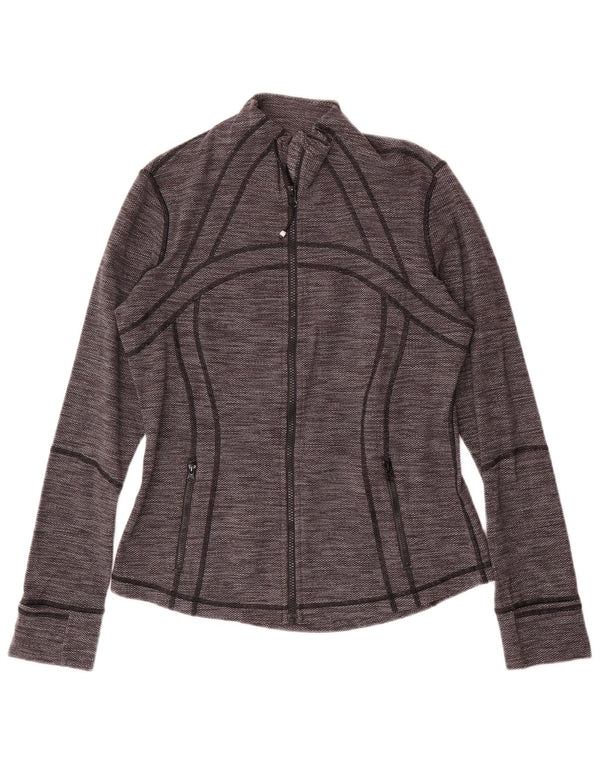 LULULEMON Womens Tracksuit Top Jacket US 10 Large Grey