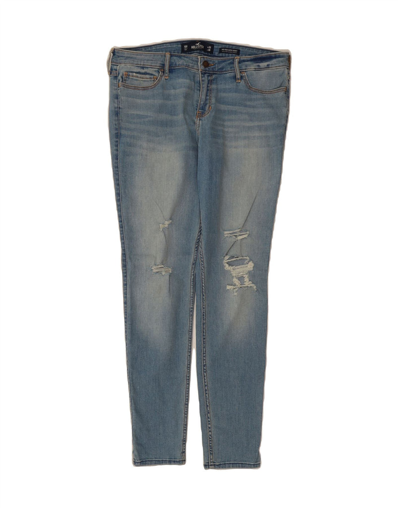 HOLLISTER Womens Mid Rise Super Skinny Jeans W32 L30 Blue Cotton Vintage Hollister and Second-Hand Hollister from Messina Hembry 