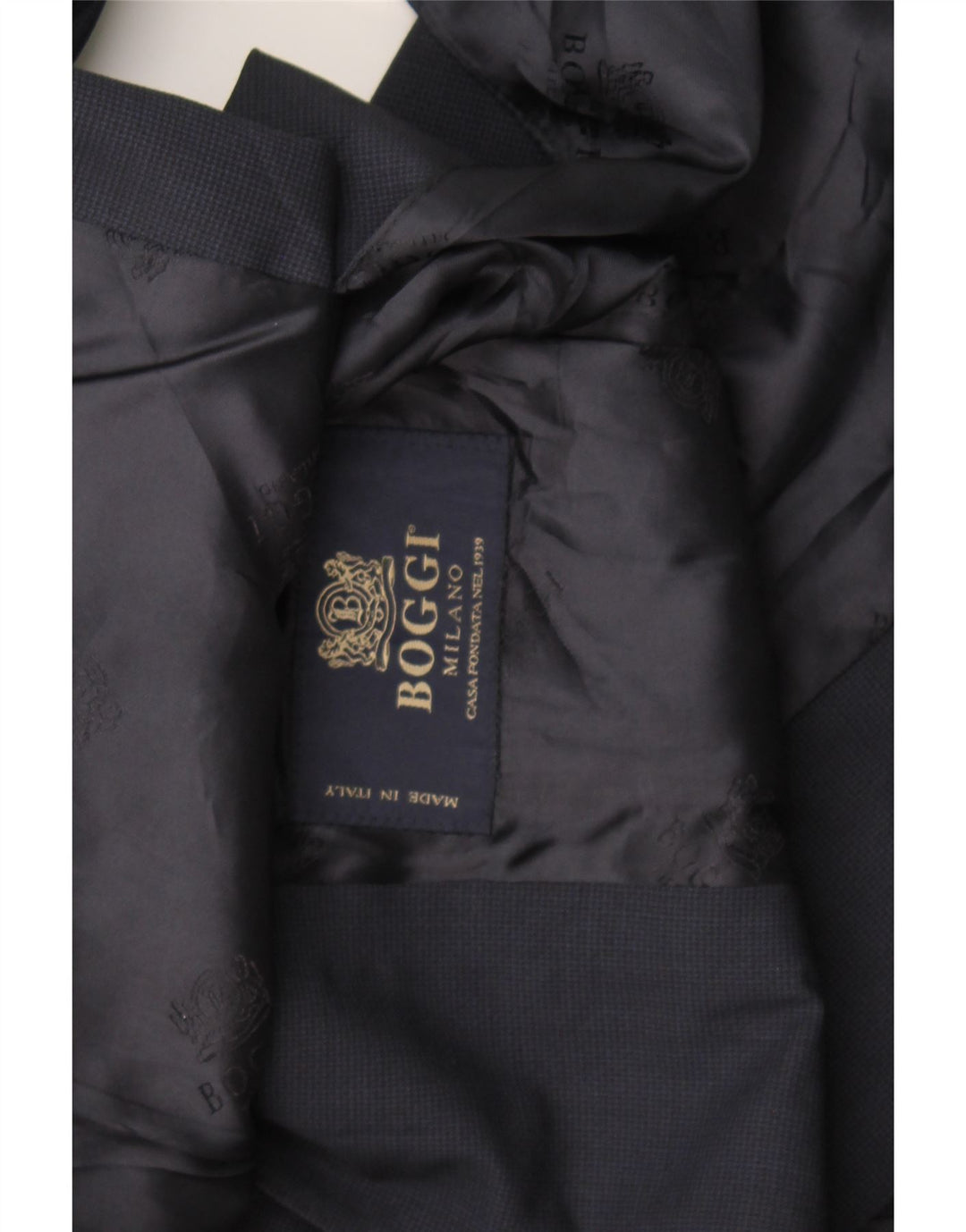 Boggi Mens 3 Button Blazer Jacket UK 36 Small Navy Blue