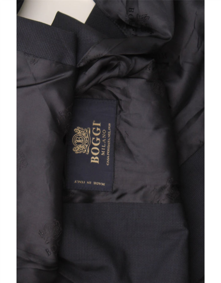 Boggi Mens 3 Button Blazer Jacket UK 36 Small Navy Blue
