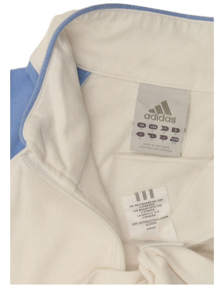 Adidas Girls Tracksuit Top Jacket 11-12 Years Medium White Cotton