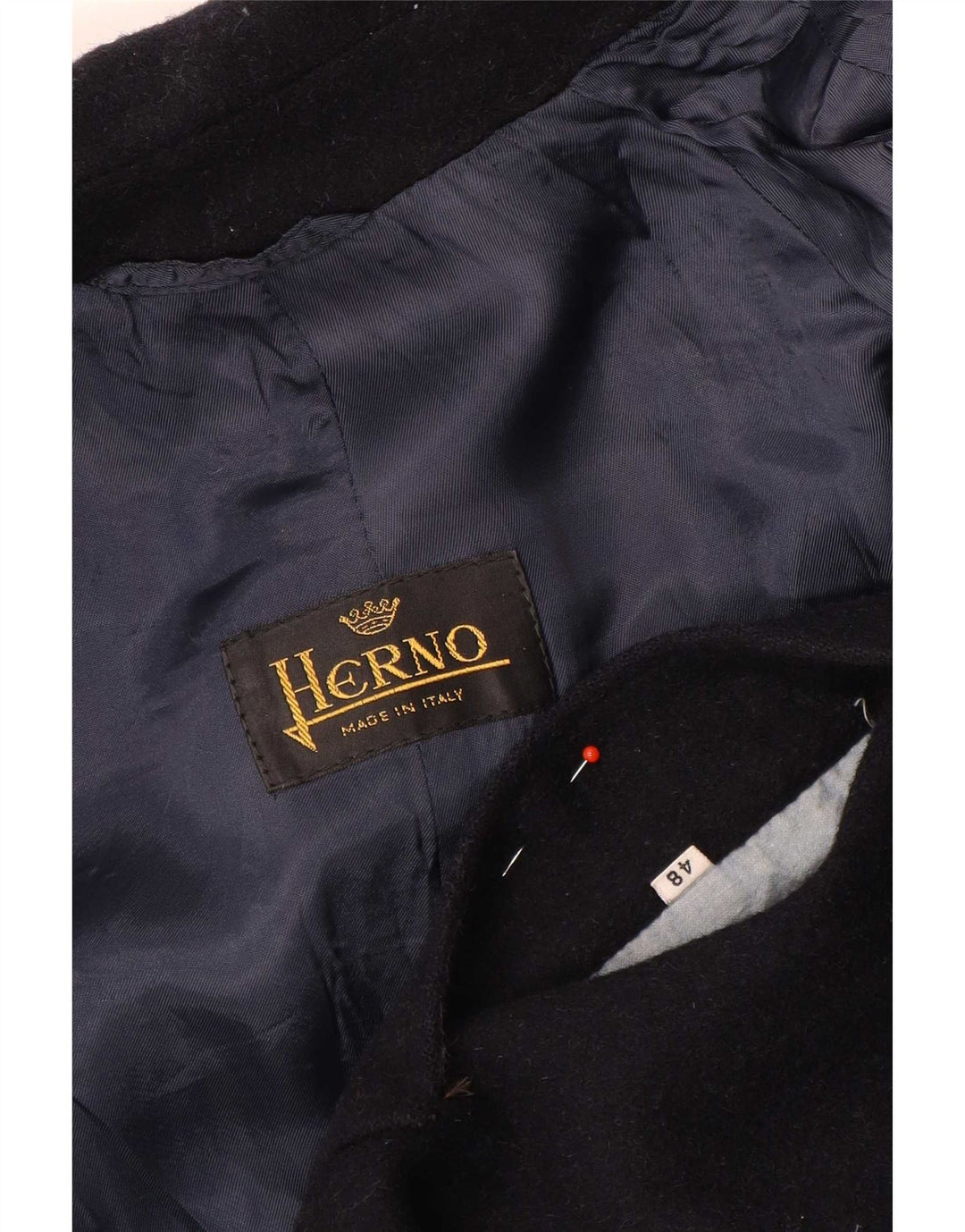 Herno Mens Overcoat IT 48 Medium Navy Blue