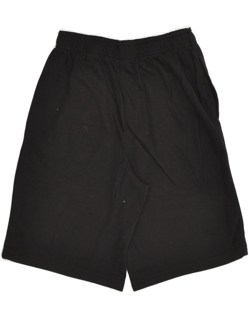 REEBOK Boys Graphic Sport Shorts 10-11 Years Large Black Cotton | Vintage Reebok | Thrift | Second-Hand Reebok | Used Clothing | Messina Hembry 