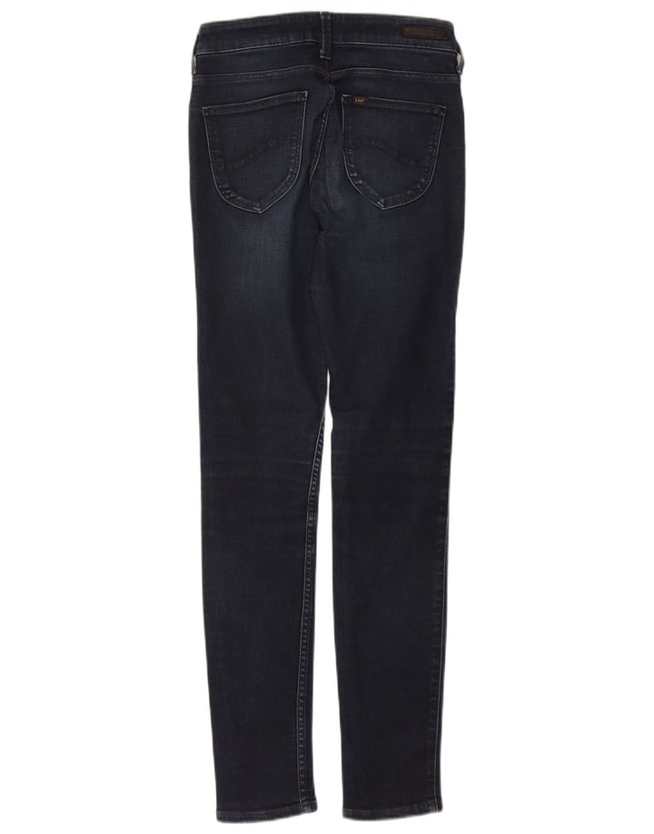 Lee Womens Skinny Jeans W28 L30 Navy Blue Cotton