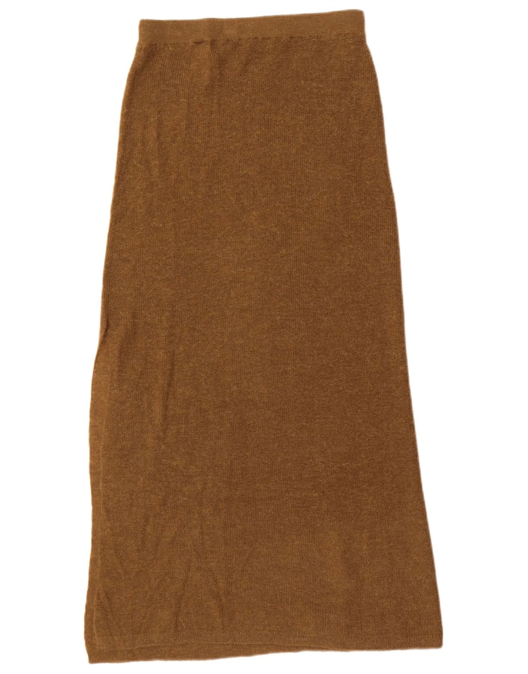 Zara Womens Knit Maxi Skirt Small W26  Brown Polyamide