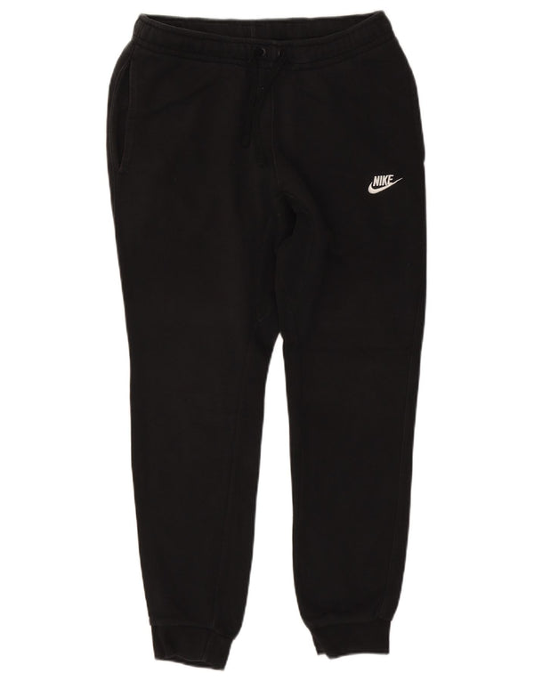 NIKE Mens Tracksuit Trousers Joggers Small  Black Cotton