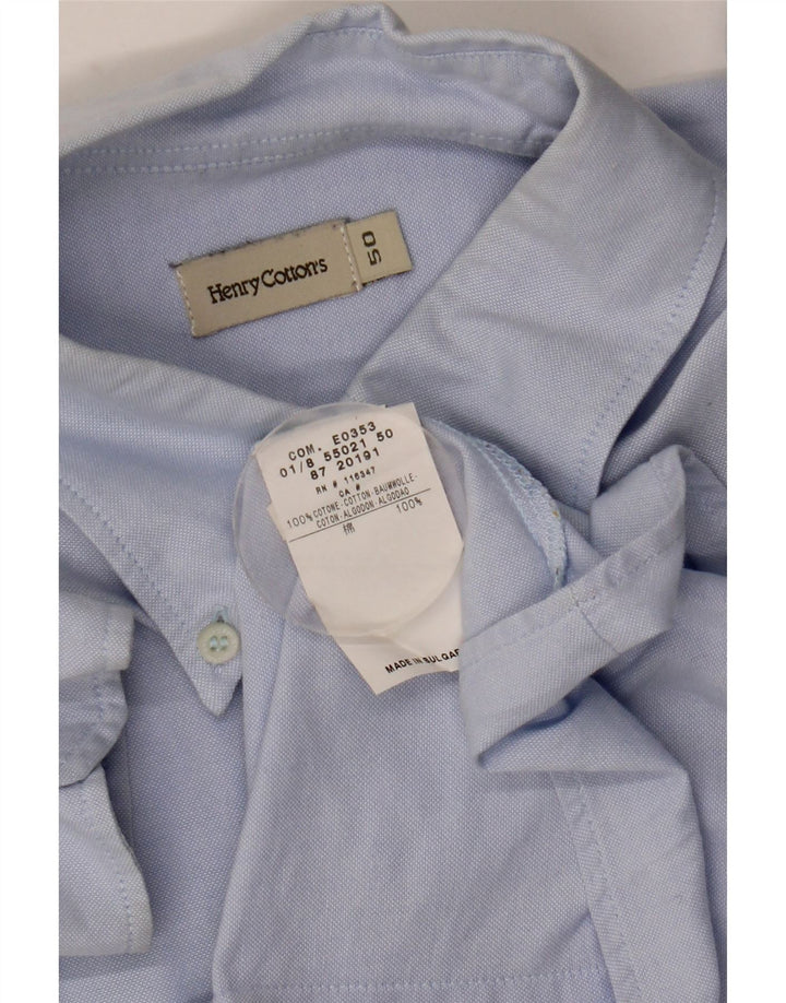 Henry Cottons Womens Shirt IT 50 XL Blue Cotton