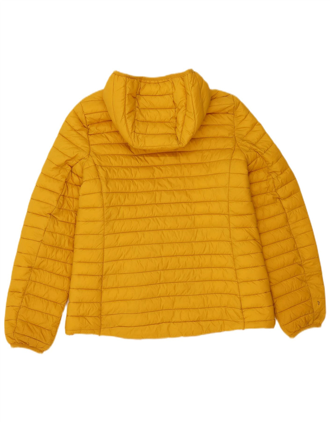 Joules Womens Hooded Padded Jacket UK 14 Medium Yellow Polyamide