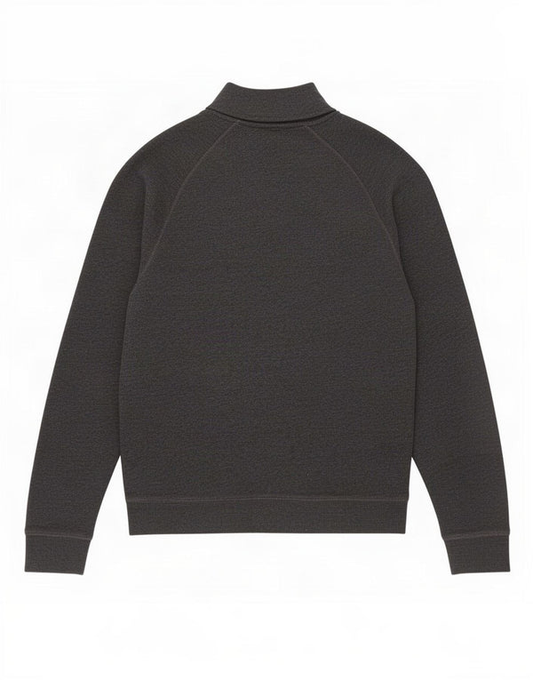 Farah Womens Zip Neck Sweatshirt Jumper UK 12 Medium Grey Cotton