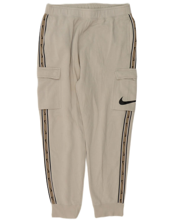 Nike Mens Graphic Cargo Tracksuit Trousers Joggers Large  Grey Cotton