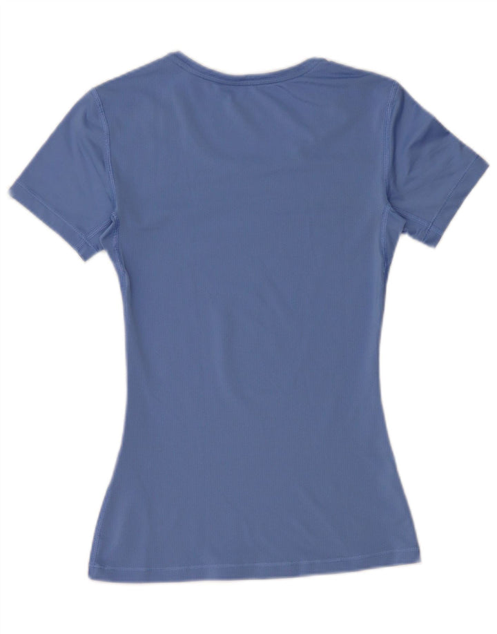 Nike Womens T-Shirt Top UK 8 Small Blue Polyester