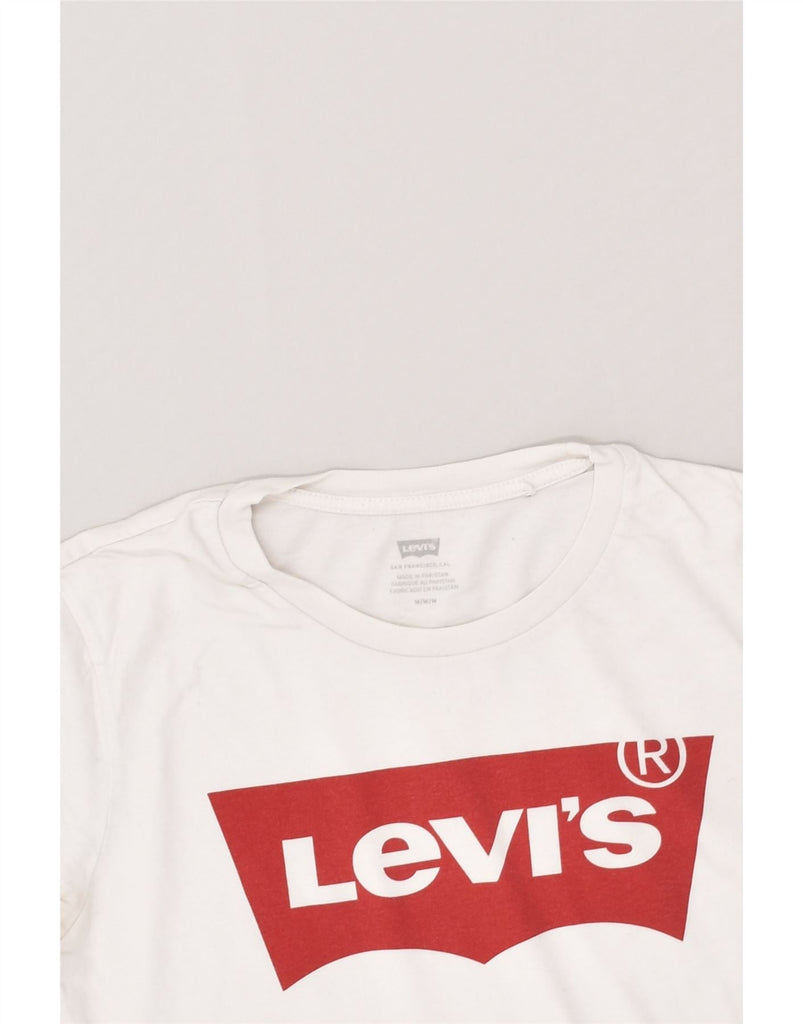 LEVI'S Mens Graphic T-Shirt Top Medium White Cotton | Vintage Levi's | Thrift | Second-Hand Levi's | Used Clothing | Messina Hembry 