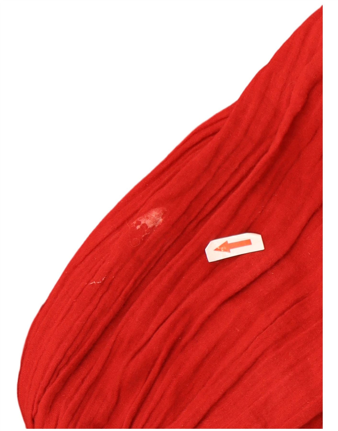 Zara Womens Crop Long Sleeve Blouse Top UK 10 Small Red Polyester