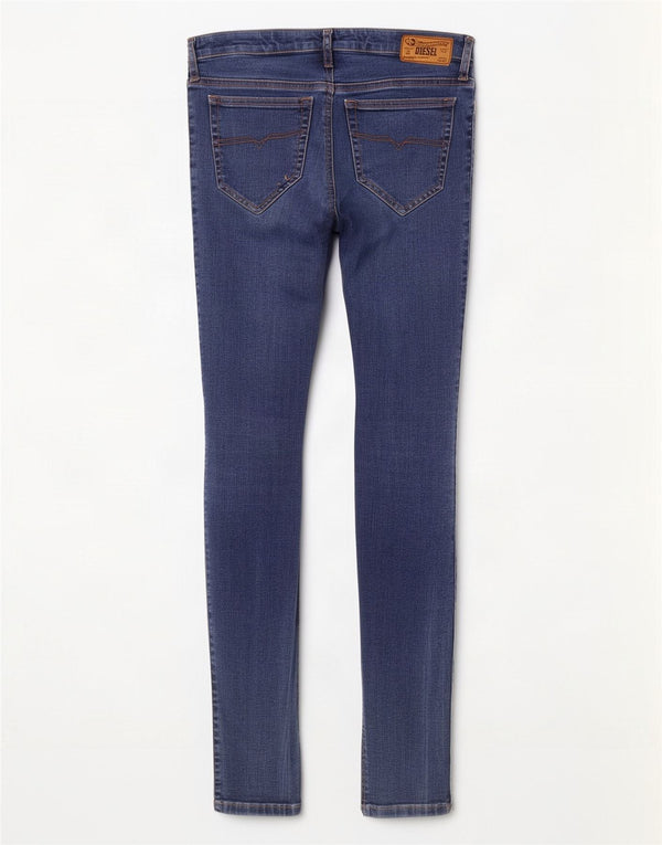 Diesel Womens Skinny Jeans W29 L31 Blue Cotton