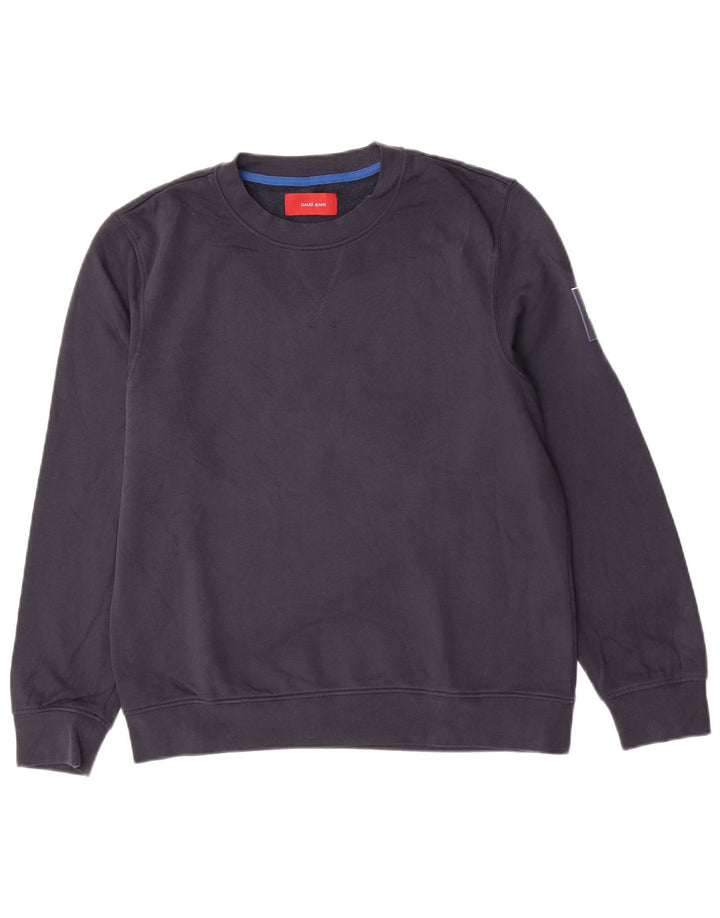 Gaudi Mens Sweatshirt Jumper Medium Navy Blue Cotton