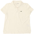Lacoste Womens Regular Fit Polo Shirt Size 38 Medium White Cotton