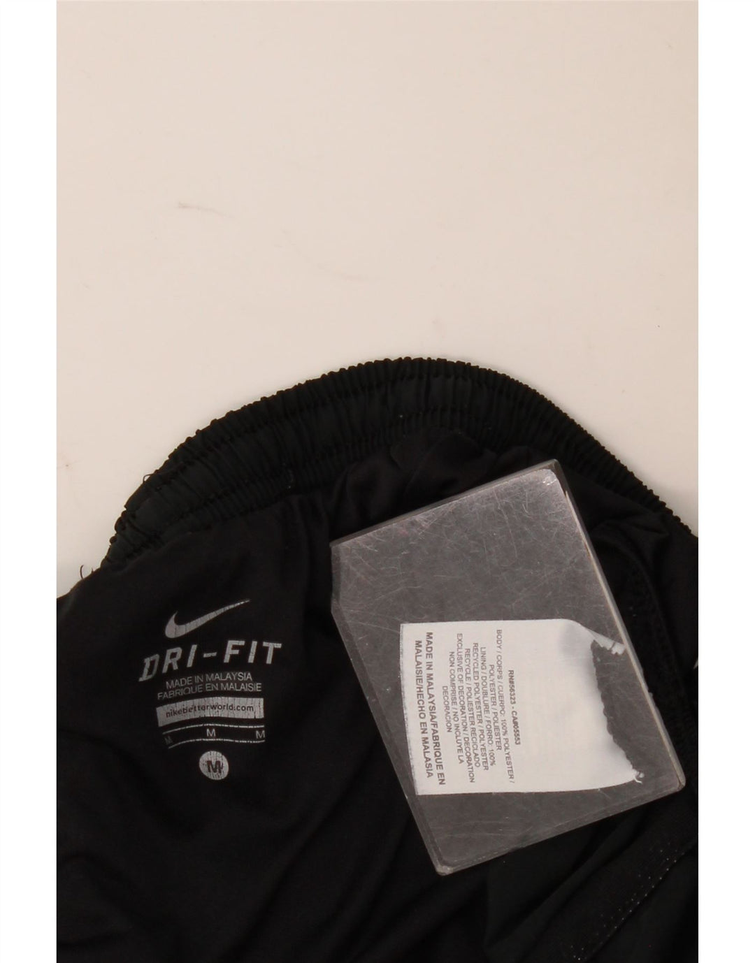 Nike Womens Dri Fit Sport Shorts UK 12 Medium  Black Polyester