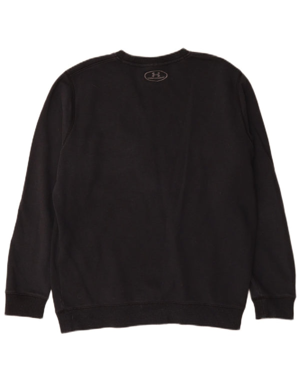 Under Armour Mens Cold Gear Sweatshirt Jumper Medium Black Cotton