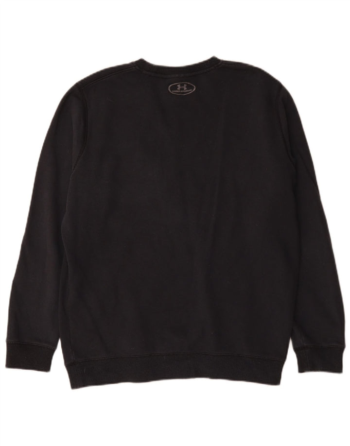Under Armour Mens Cold Gear Sweatshirt Jumper Medium Black Cotton