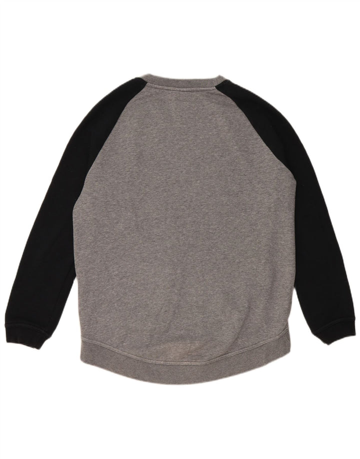 Nike Mens Graphic Sweatshirt Jumper Small Grey Colourblock Cotton