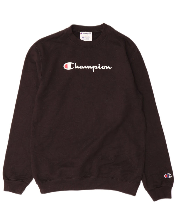 Champion Boys Graphic Sweatshirt Jumper 11-12 Years Large Black Sports