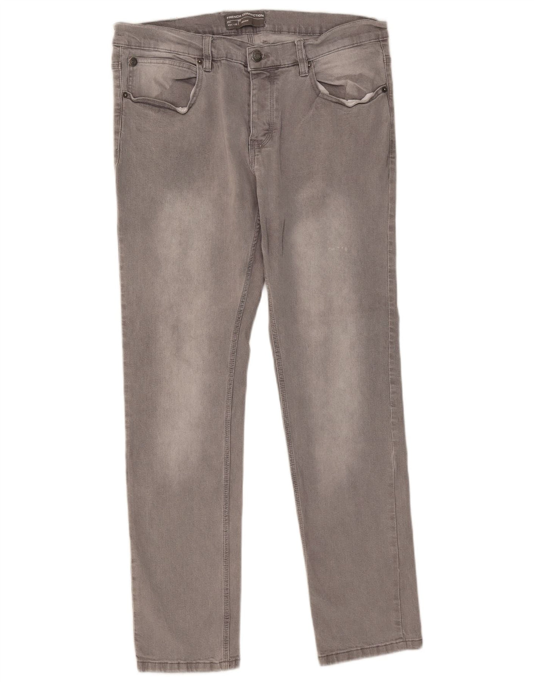 French Connection Mens Skinny Jeans W34 L32 Grey Cotton