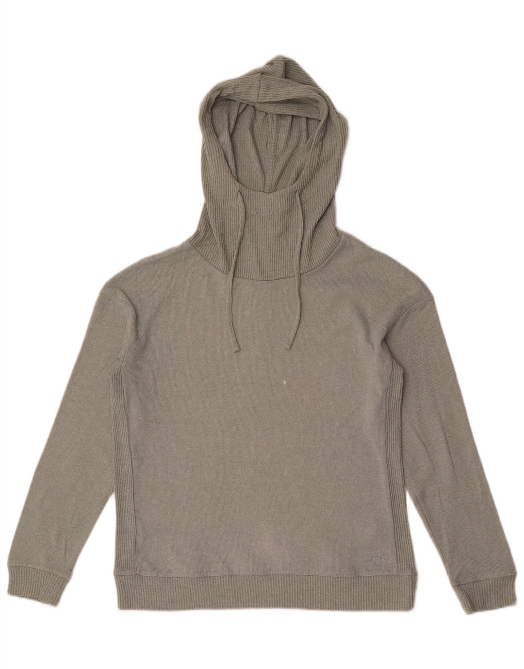 Fat Face Womens Hooded Jumper Sweater UK 8 Small Khaki Polyester