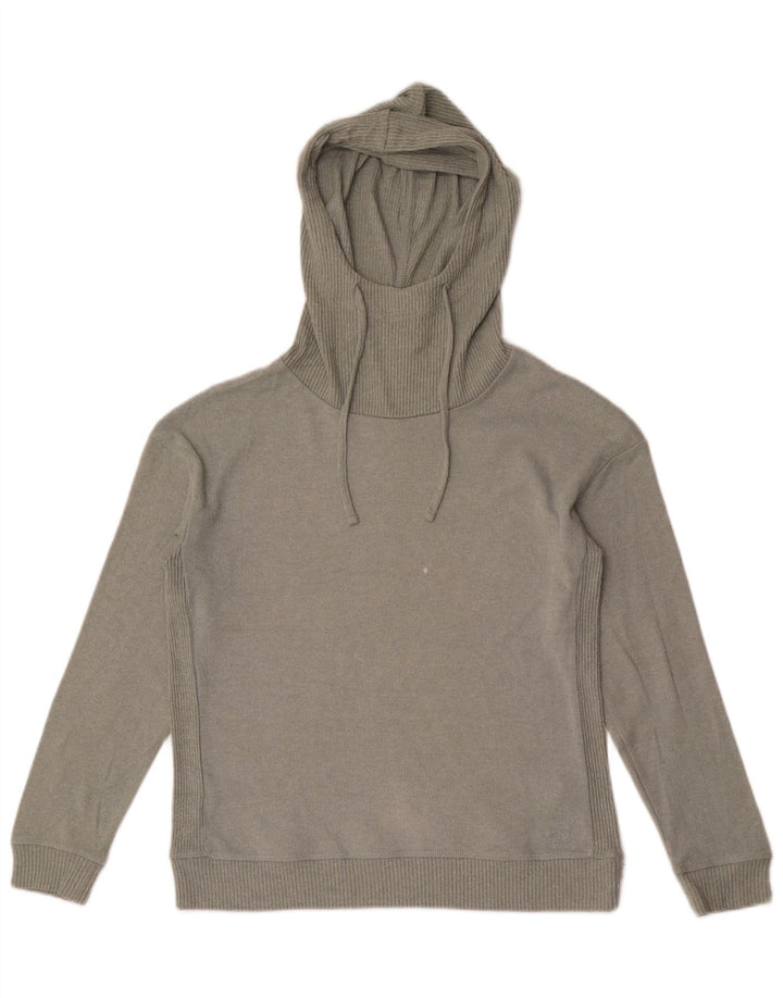 Fat Face Womens Hooded Jumper Sweater UK 8 Small Khaki Polyester