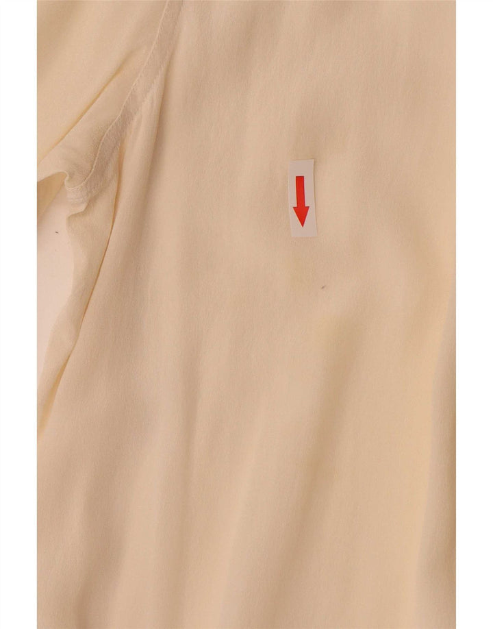 Vintage Womens Pullover Shirt IT 44 Medium Off White Colourblock