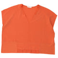 Zara Womens Oversized Blouse Top UK 16 Large Orange Polyester