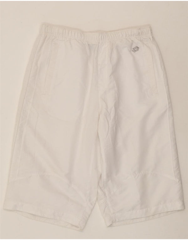 Lotto Mens Sport Shorts UK 40/42 Large  White Polyester