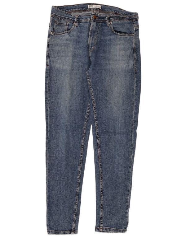 Zara Mens Skinny Jeans EU 46 XL W36 L30 Blue