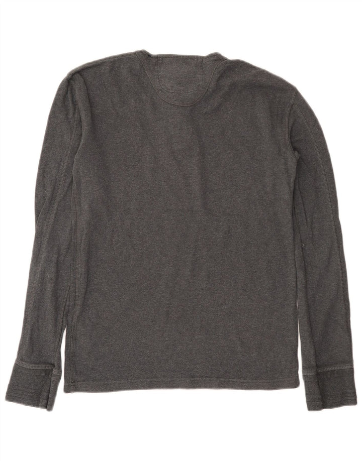 Superdry Mens Heritage Top Long Sleeve Medium Grey Cotton