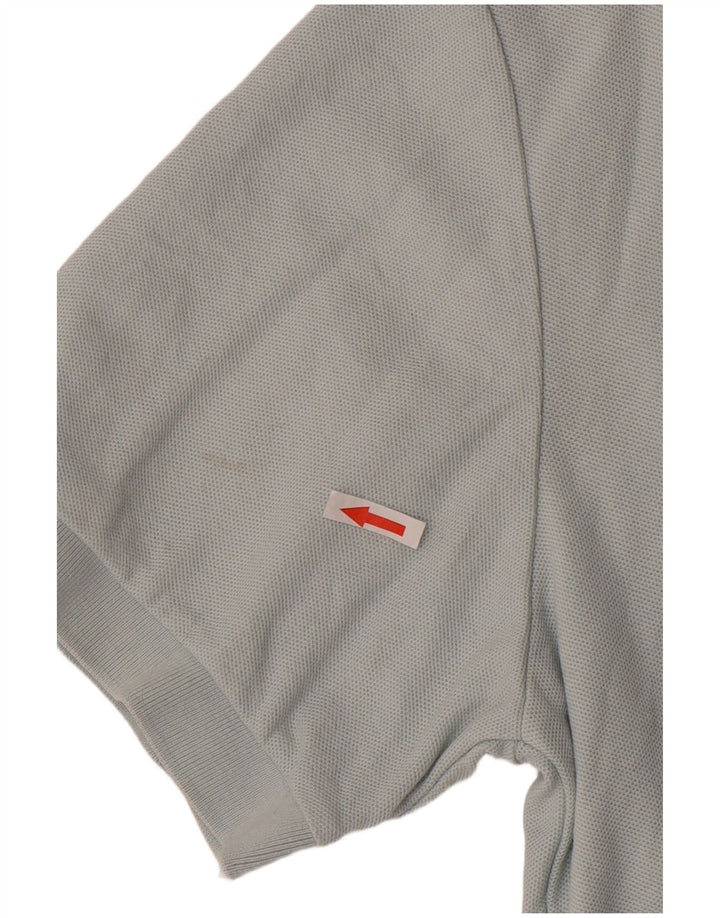 Fila Mens Polo Shirt Large Grey Cotton