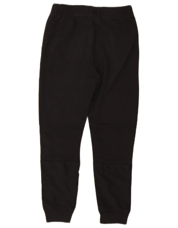 Adidas Boys Graphic Tracksuit Trousers Joggers 11-12 Years Black Cotton