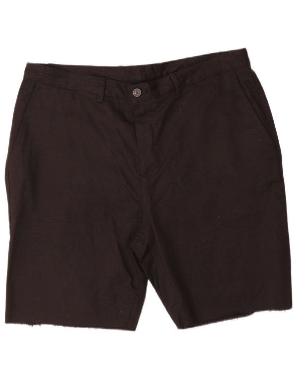 Zara Mens Chino Shorts EU 46 XL W36 Black