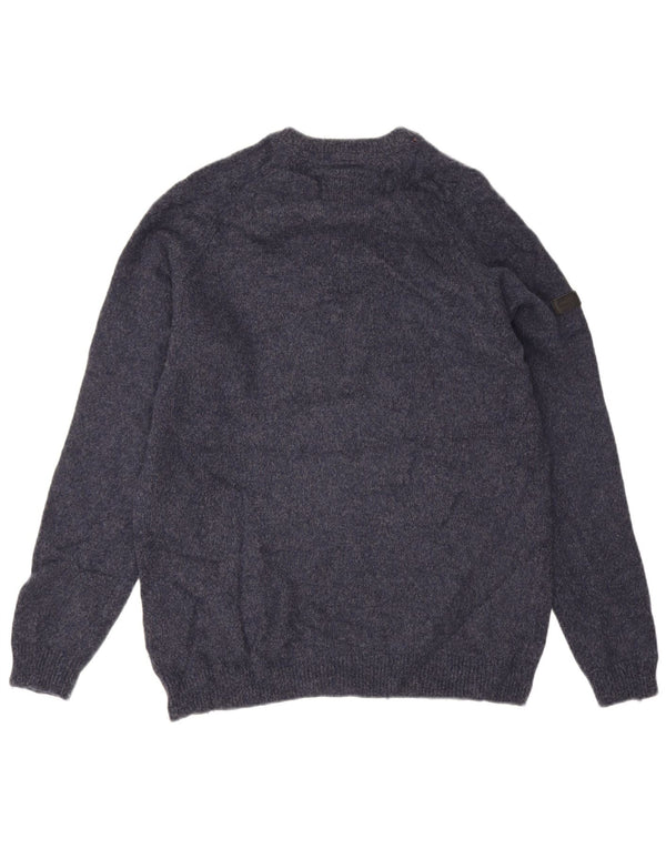 Superdry Mens Crew Neck Jumper Sweater 2XL Navy Blue Cotton