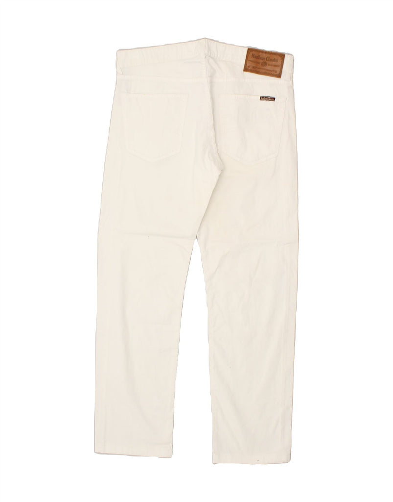 MARLBORO CLASSICS Mens Straight Casual Trousers W33 L30 Off White | Vintage Marlboro Classics | Thrift | Second-Hand Marlboro Classics | Used Clothing | Messina Hembry 