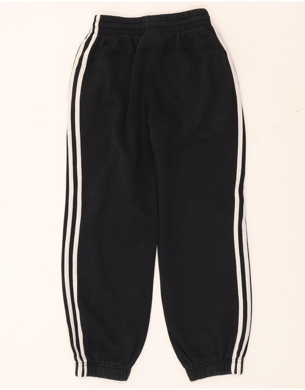 Adidas Girls Tracksuit Trousers Joggers 9-10 Years Black Cotton