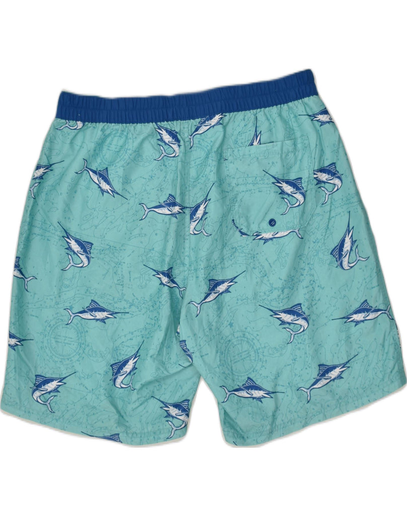 IZOD Mens Salt Water Swimming Shorts XL Green Animal Print Polyester | Vintage Izod | Thrift | Second-Hand Izod | Used Clothing | Messina Hembry 