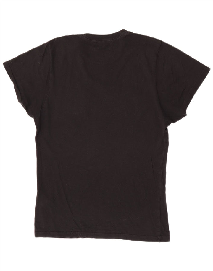 Vans Mens Graphic T-Shirt Top Small Black Floral Cotton