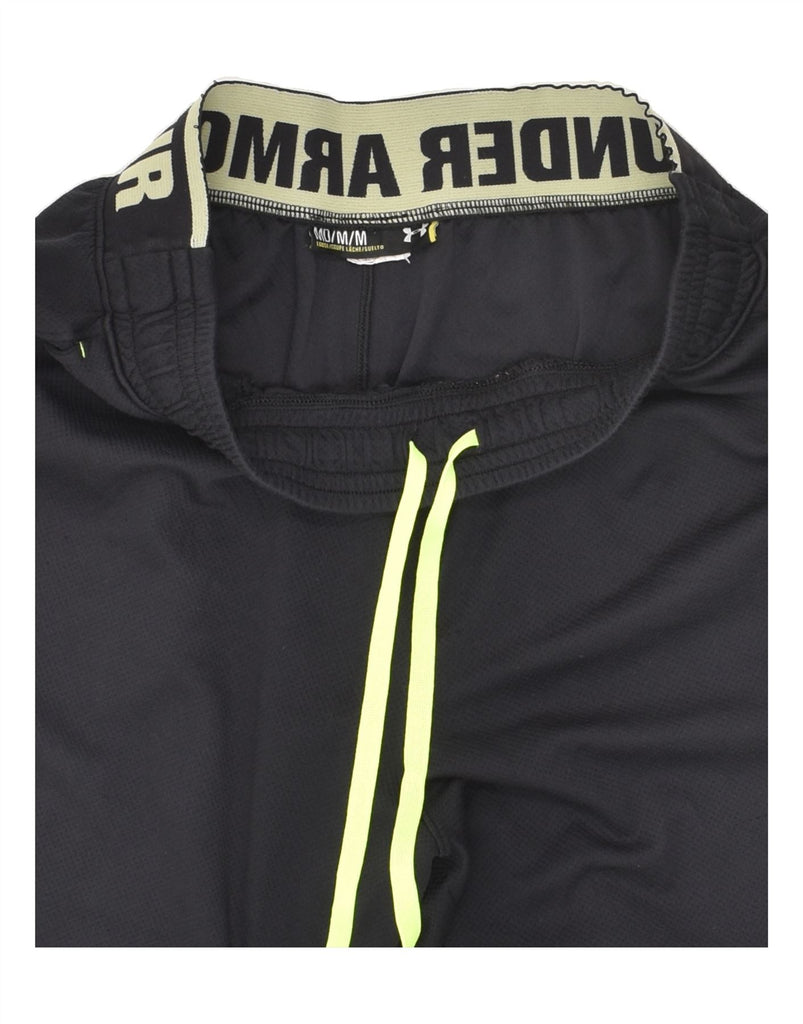 UNDER ARMOUR Mens Sport Shorts Medium Black Polyester | Vintage Under Armour | Thrift | Second-Hand Under Armour | Used Clothing | Messina Hembry 