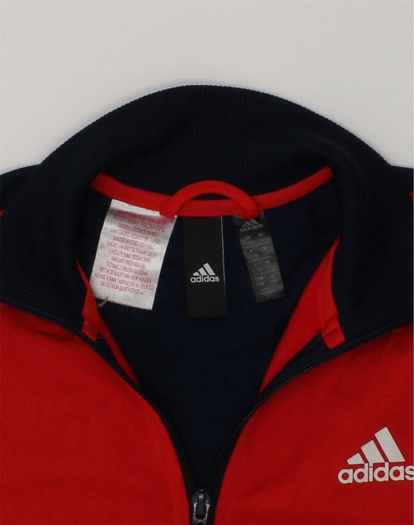 ADIDAS Boys Tracksuit Top Jacket 11-12 Years Navy Blue Colourblock | Vintage Adidas | Thrift | Second-Hand Adidas | Used Clothing | Messina Hembry 