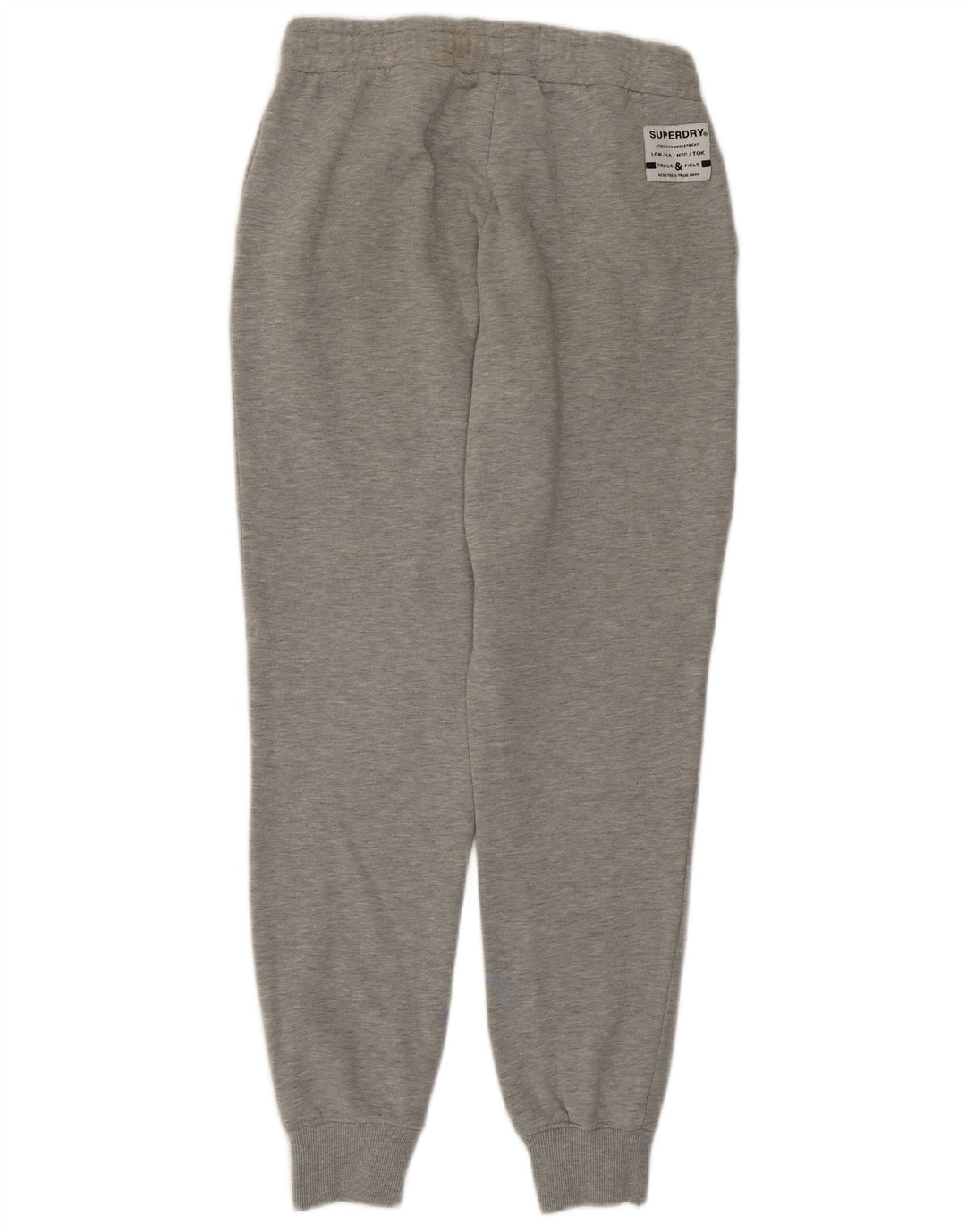 Superdry Womens Tracksuit Trousers Joggers UK 12 Medium Grey Cotton