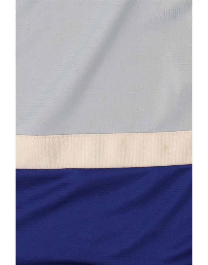 Nike Mens Dri Fit T-Shirt Top XL Blue Colourblock Polyester
