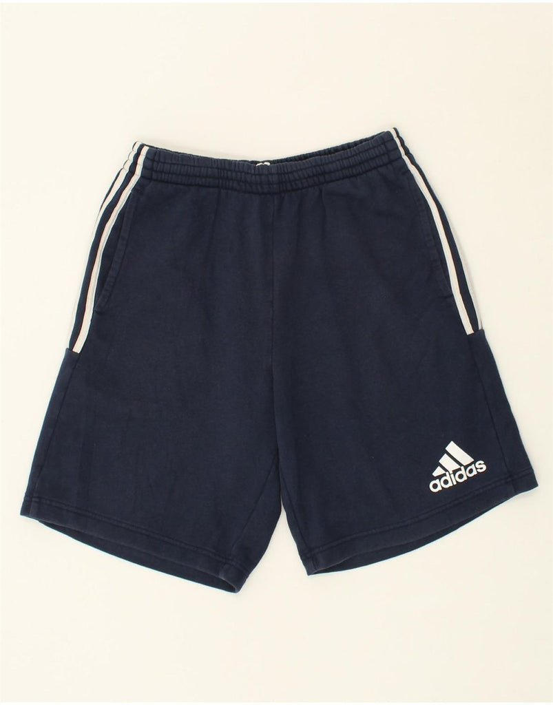 ADIDAS Mens Sport Shorts Medium Navy Blue Cotton | Vintage Adidas | Thrift | Second-Hand Adidas | Used Clothing | Messina Hembry 