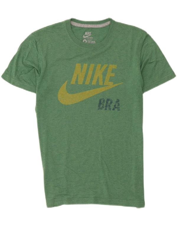 Nike Mens Slim Fit Graphic T-Shirt Top Medium Green