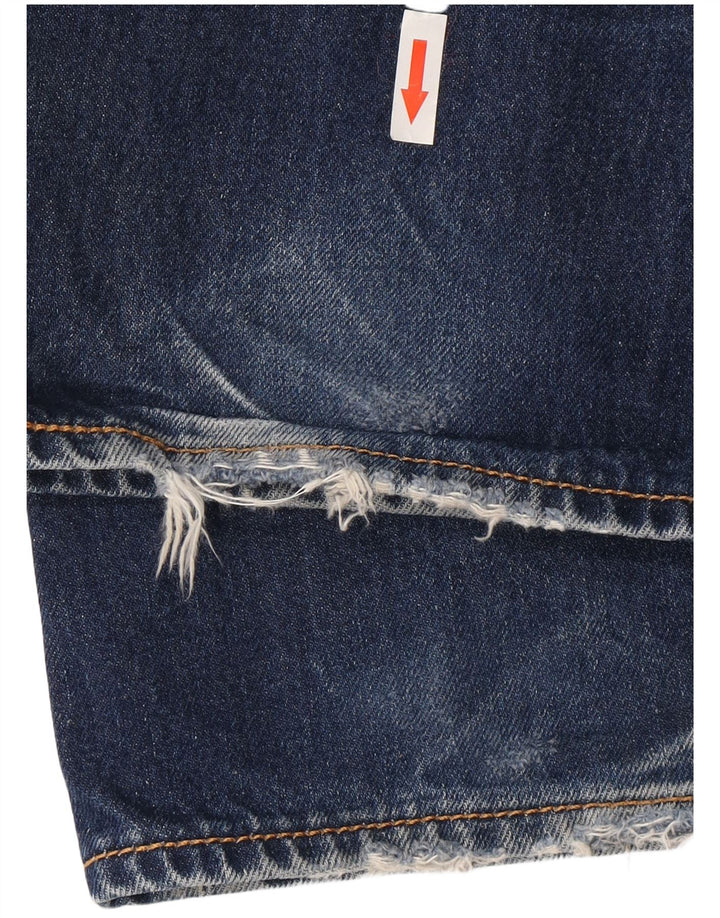 Levi's Mens 501 Straight Jeans W38 L30 Navy Blue Cotton