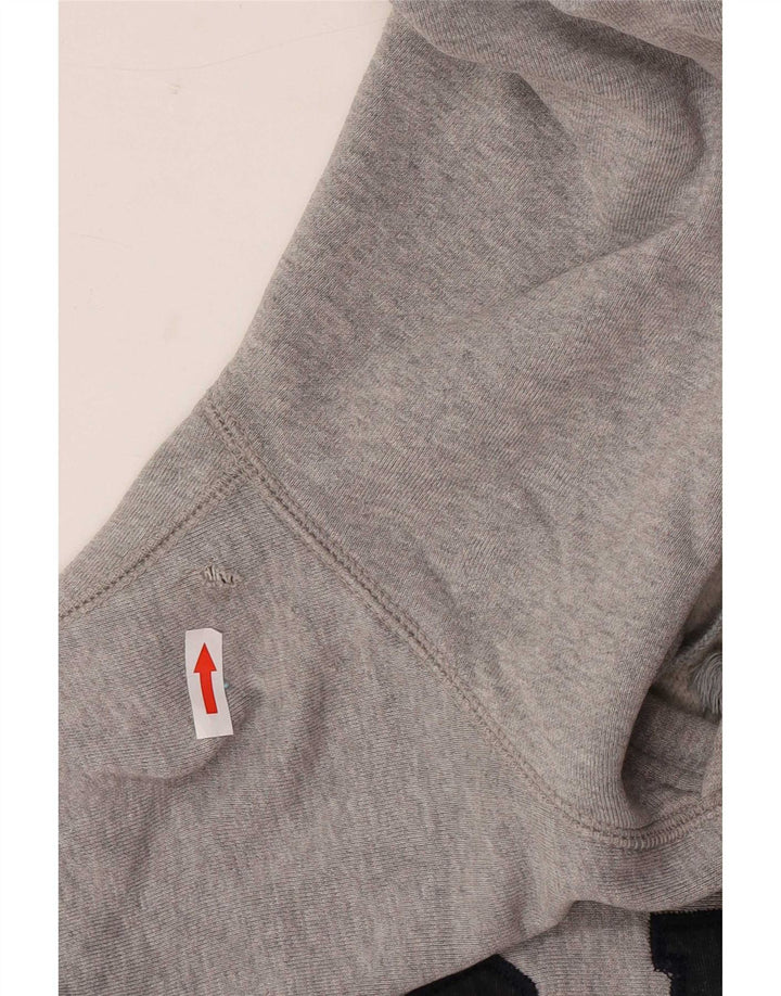 Gap Mens Graphic Hoodie Jumper XL Grey Cotton