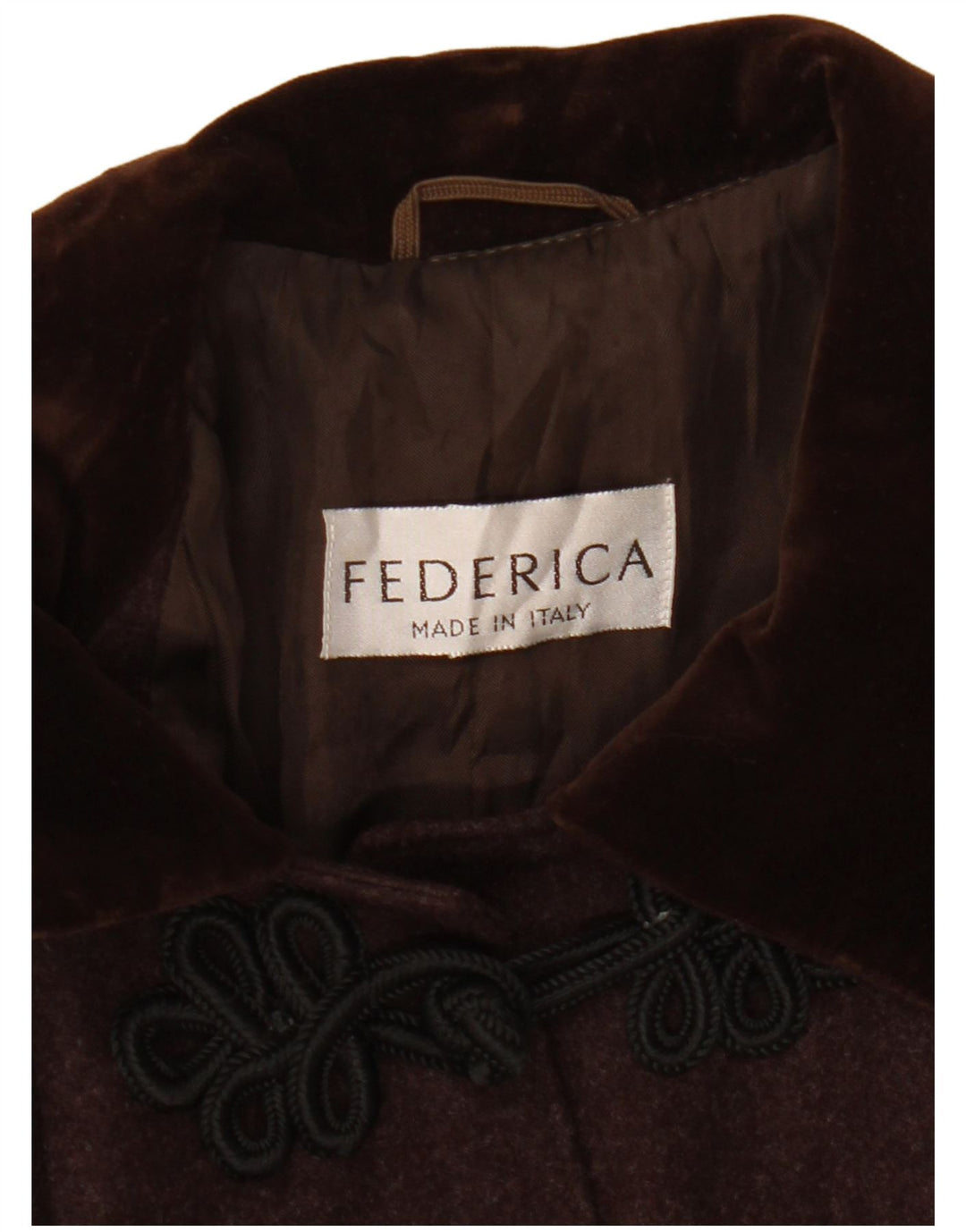 Federica Womens 5 Button Blazer Jacket UK 14 Medium Brown Wool